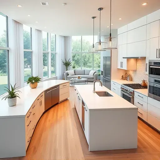 Newly remodeled kitchen in Abacoa, FL, featuring quartz countertops, custom cabinets, and an open-concept layout.