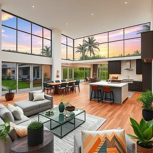 Elegant Whole-Home Remodeling in Royal Palm Beach, FL, showcasing modern interiors, stylish furnishings, and lush landscaping.