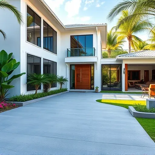 Elegant Whole-Home Remodeling in Hypoluxo Island, FL, featuring modern design, lush landscaping, and a serene patio.
