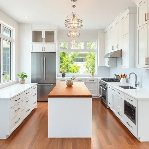 Modern kitchen renovation in Royal Palm Beach, FL, featuring quartz countertops, stainless steel appliances, and stylish design.