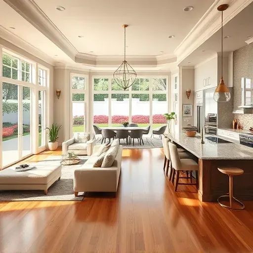 Whole-home remodeling in Manalapan, FL, featuring a modern living room, stylish kitchen, and landscaped garden.