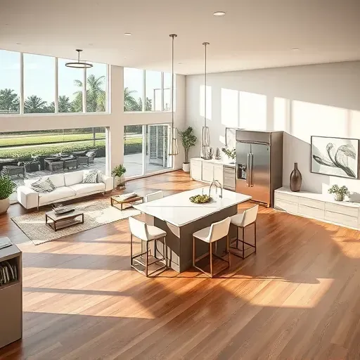 Open-concept remodeling in Seminole Landing, FL, featuring modern design, natural light, and elegant furnishings.