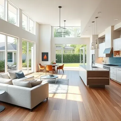 Modern living space in Palm Beach Gardens, FL, highlighting open-concept design, natural light, and elegant furnishings.