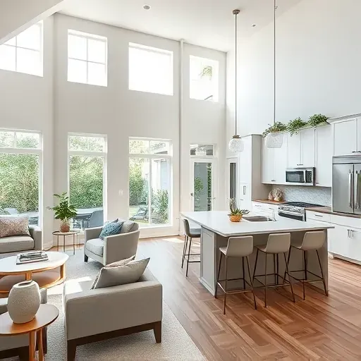 Whole-home remodeling in Loxahatchee, FL, featuring a stylish interior with open living space, modern kitchen, and lush views.
