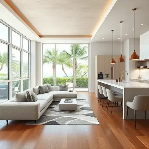 Whole-home remodeling in Jupiter, FL, showcasing modern design with stylish decor, sleek finishes, and open spaces.