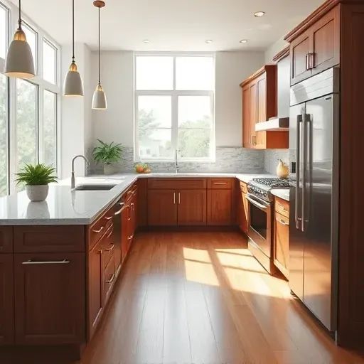 Beautiful renovated kitchen in Ibis, FL with granite countertops, stainless appliances, custom wood cabinets, and elegant decor.