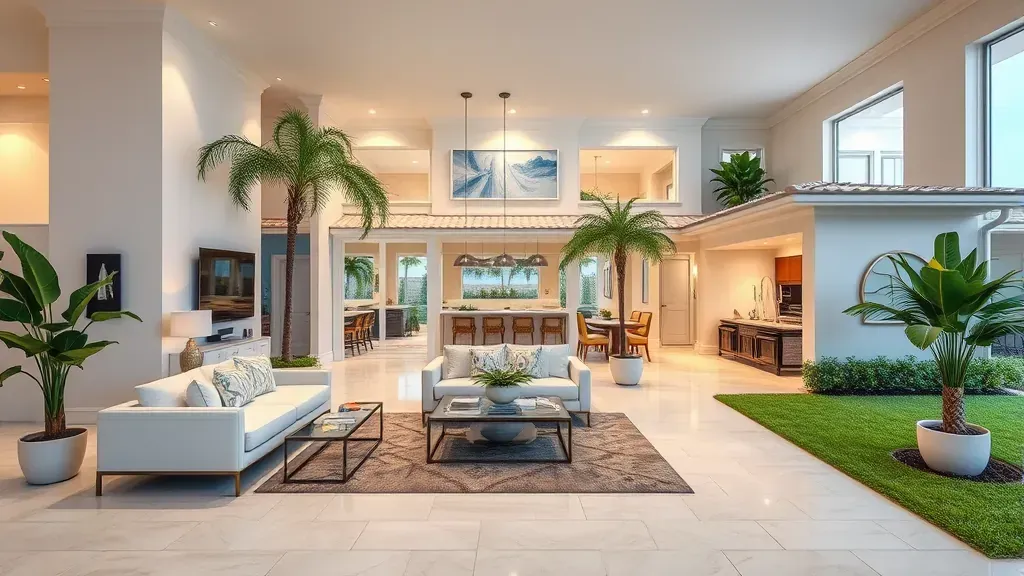 Whole-Home Remodeling in North Palm Beach, FL: Stunning interior transformation with modern design elements.
