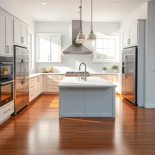 Recently remodeled kitchen in Atlantis, FL, featuring modern design, granite countertops, and sleek cabinetry.