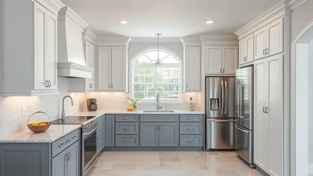 Kitchen Painting projects in Jupiter FL showcasing vibrant colors and modern designs.