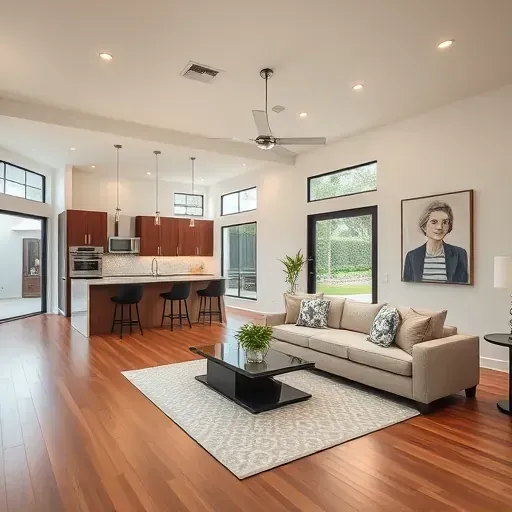 Luxurious living room remodel in Old Palm, FL, featuring open design, natural light, and elegant furnishings.