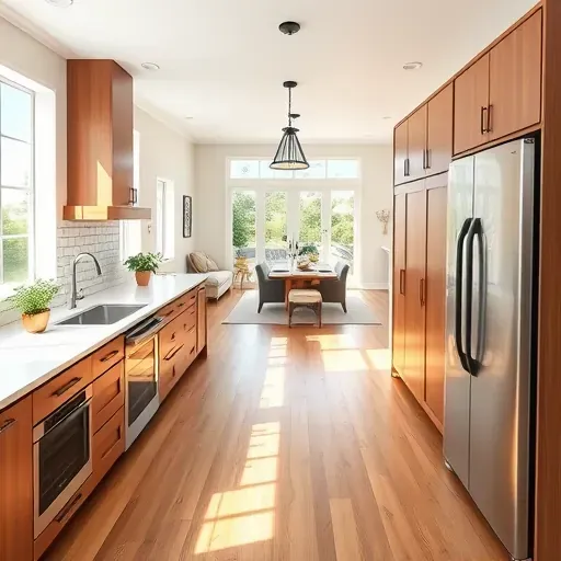 Recently remodeled Loxahatchee, FL kitchen featuring quartz countertops, subway tiles, stainless appliances, and warm wood cabinets.