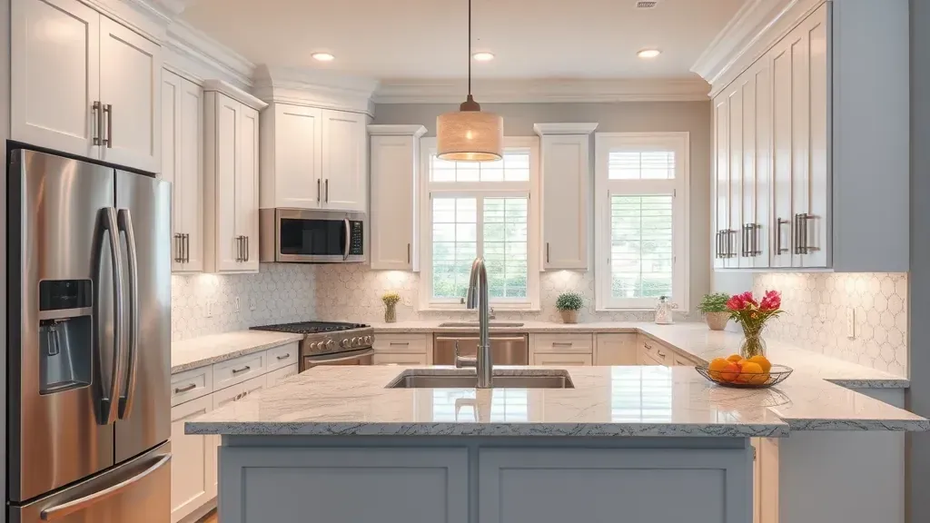 Kitchen Plumbing projects in Jupiter FL showcasing modern fixtures and renovations in a bright, inviting space