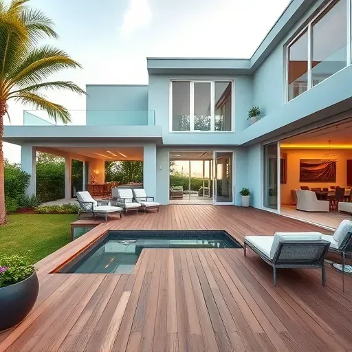 Beautiful contemporary home in Juno Beach, FL, showcasing inviting coastal architecture and serene outdoor living spaces.