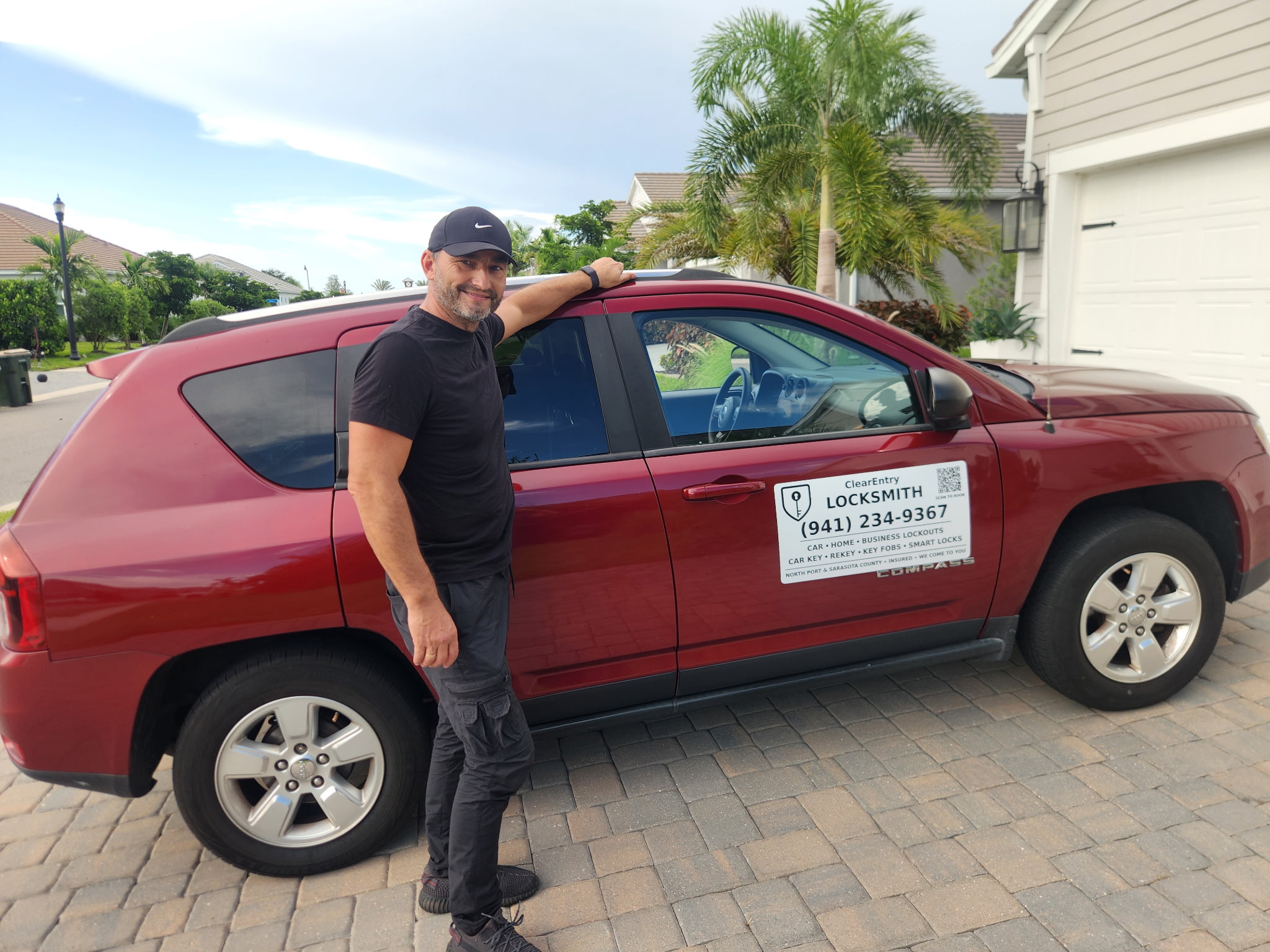 ClearEntry Locksmith mobile service vehicle and locksmith