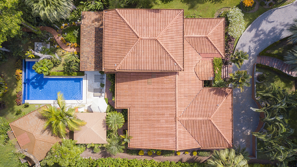 Aerial view of Casa Buen Dia in Los Suenos Resort, Costa Rica
