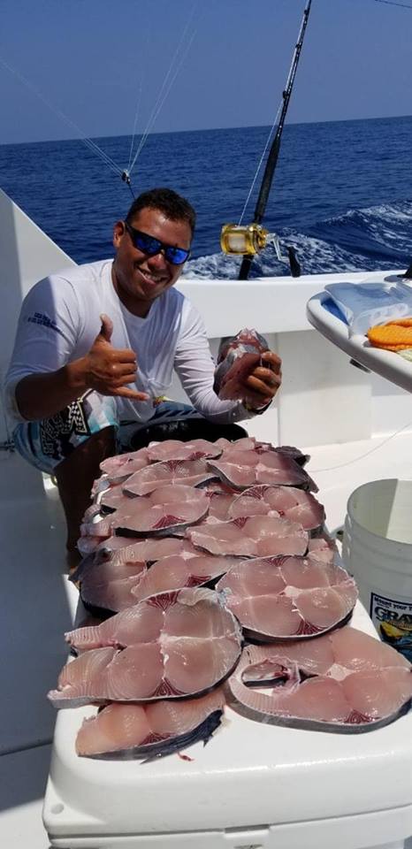 Filets of Wahoo on board the Good Day Too