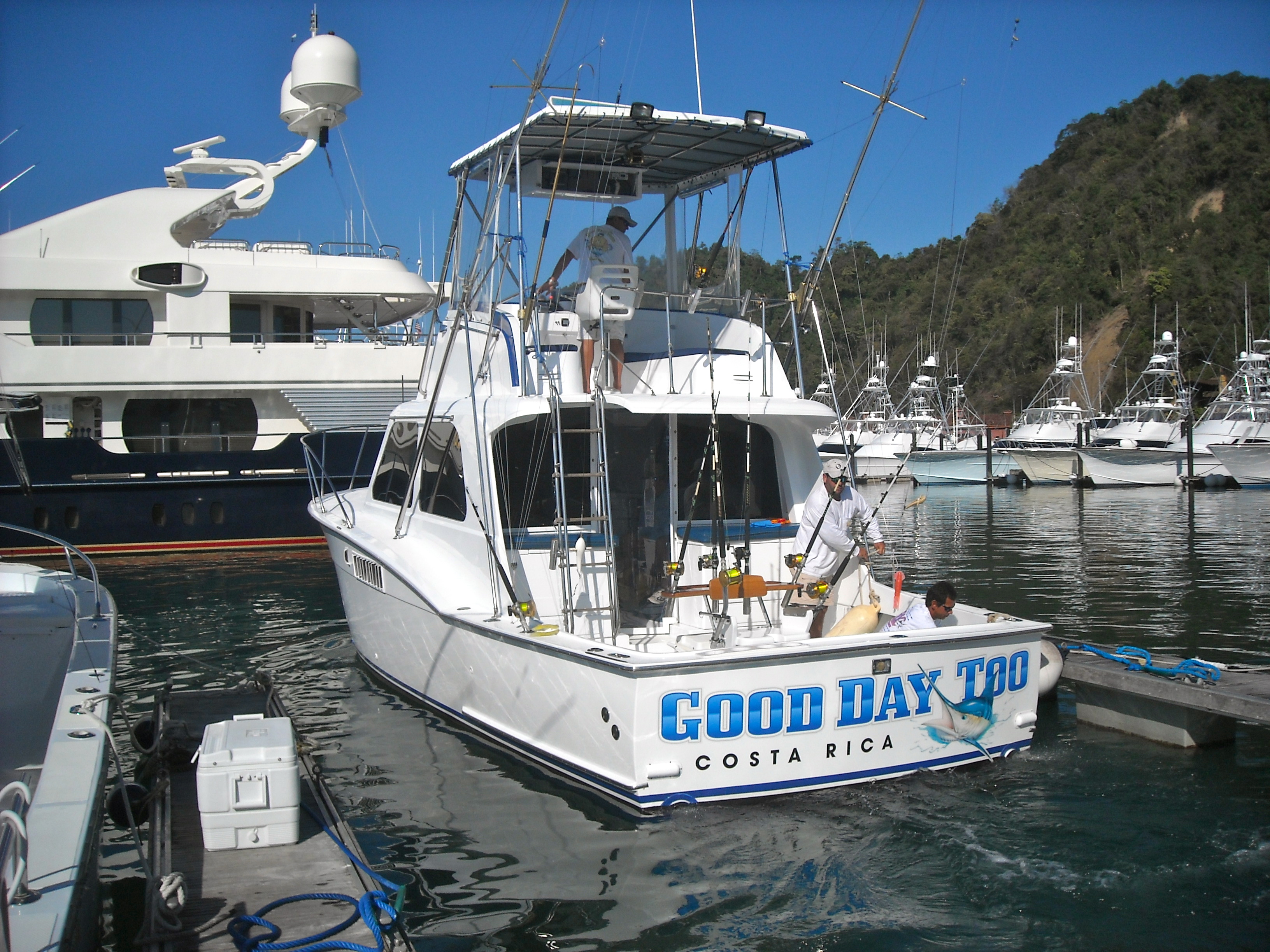 The Good Day Too - a 36' Hatteras Sport fishing boat. Los Suenos, Costa Rica 