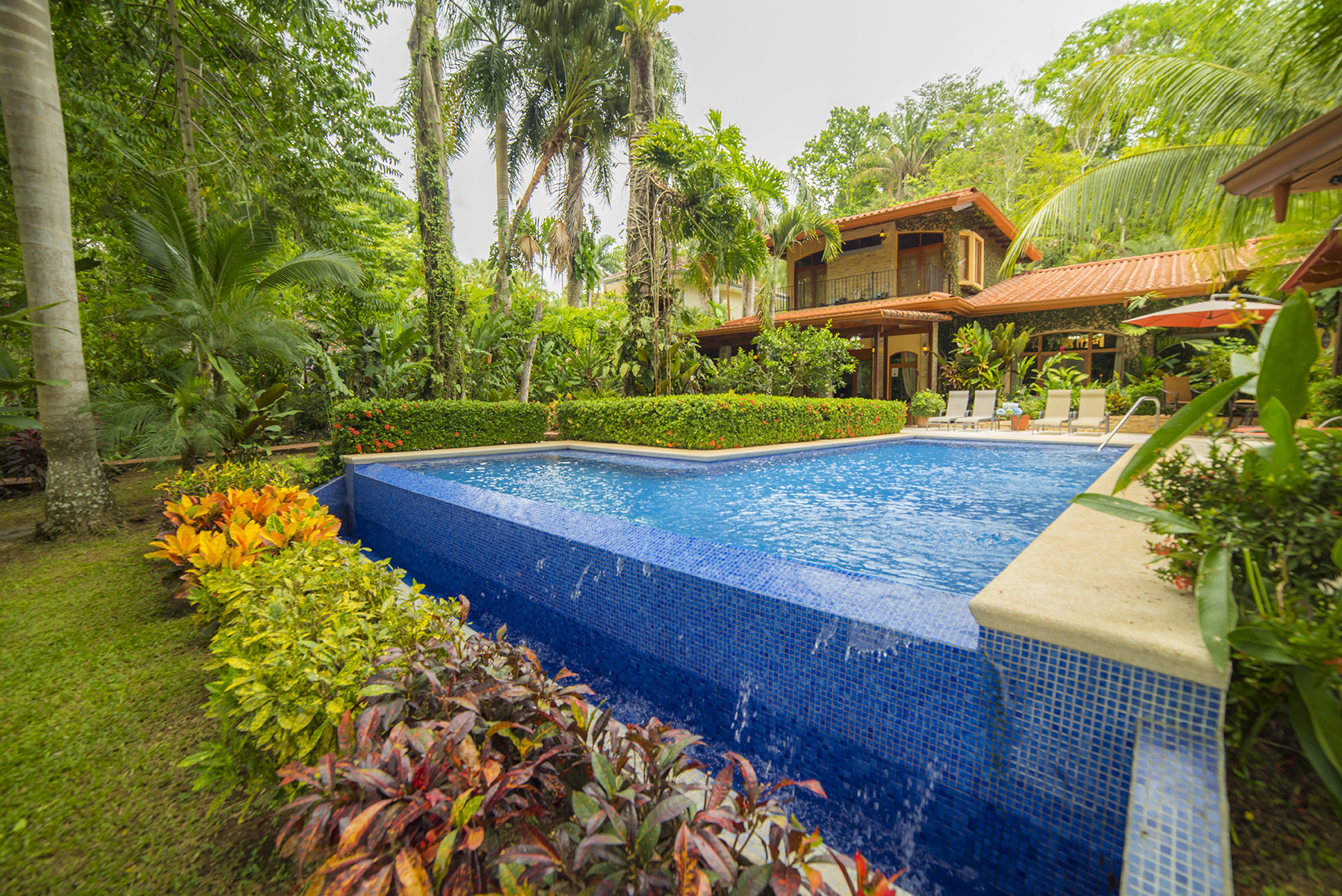 Infinity edge pool outside Casa Buen Dia