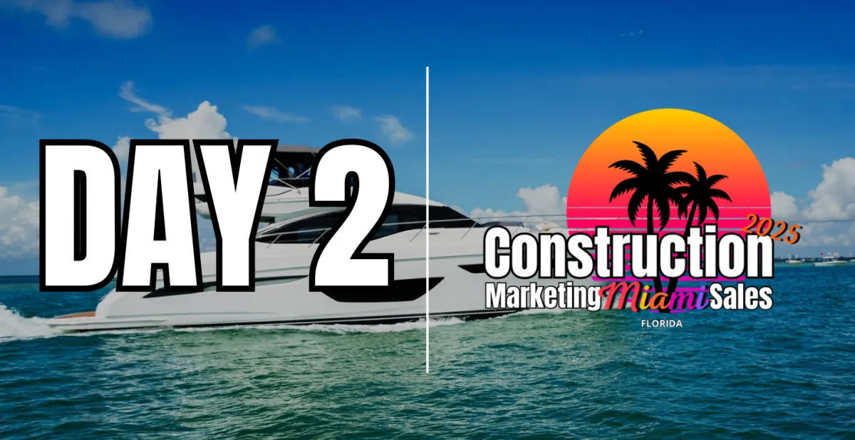 VIP Boat Trip Miami networking for contractors