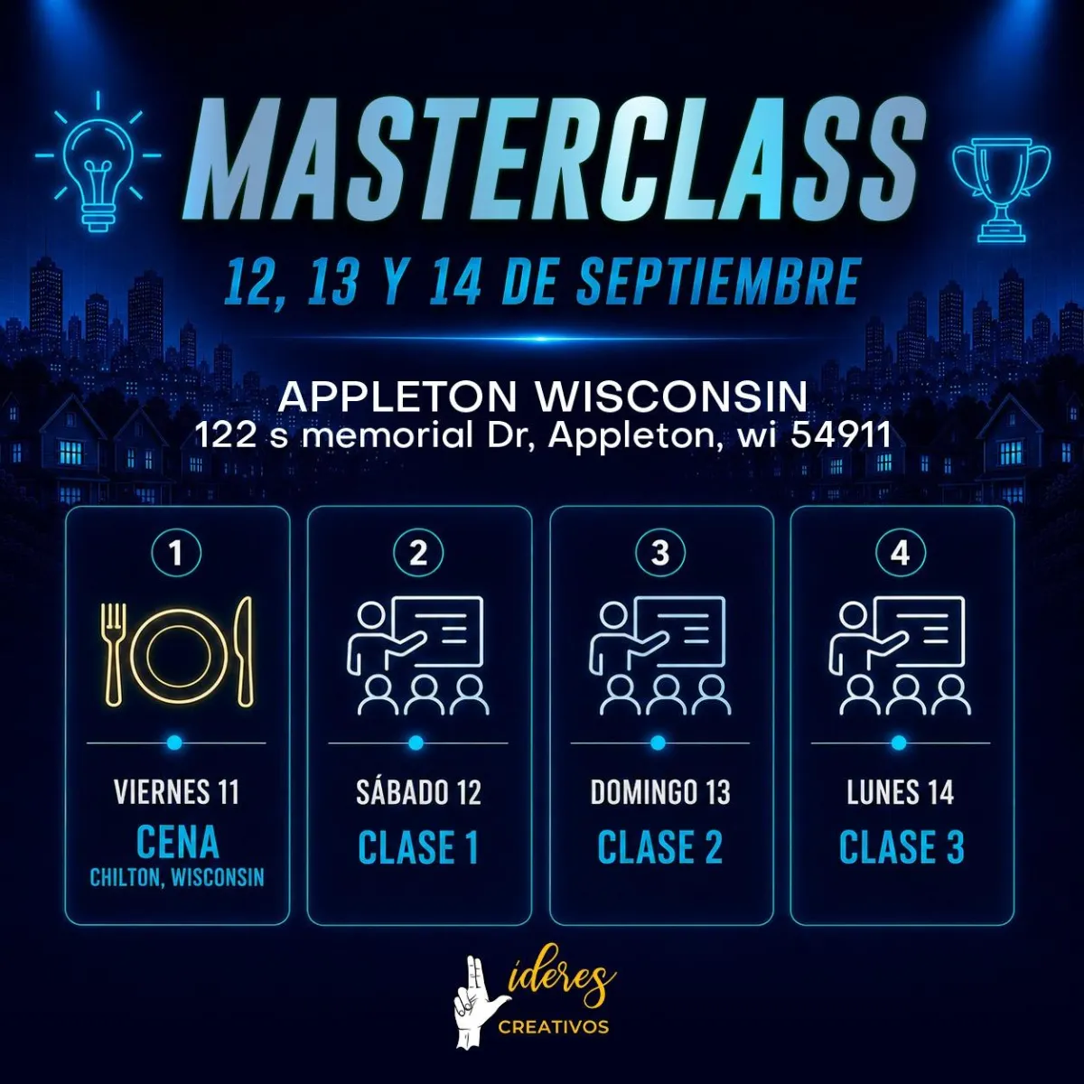 Masterclass Leaders Event Setup