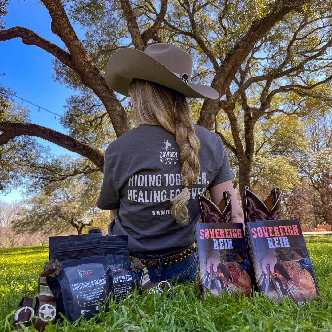Hailey Knudsen with CEF products
