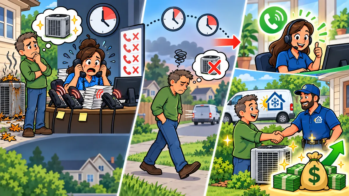 Why $1M HVAC Companies Lose 4 High-Ticket System Replacements Every Month