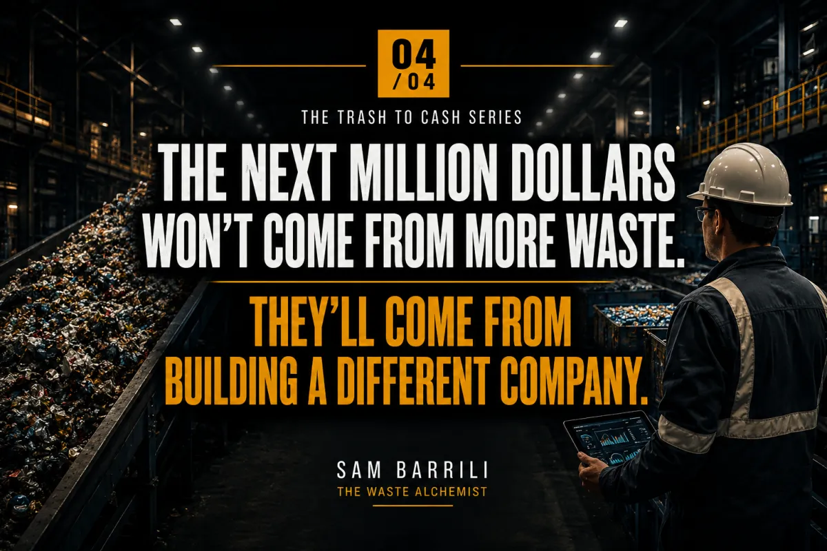 The Next Million Dollars Won't Come From More Waste. They'll Come From Building a Different Company.
