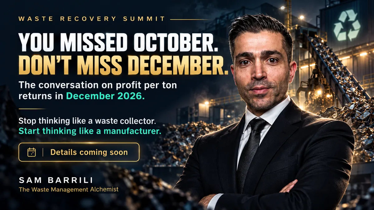 What the Waste Industry Missed on October 14 — And Why It’s Coming Back in December