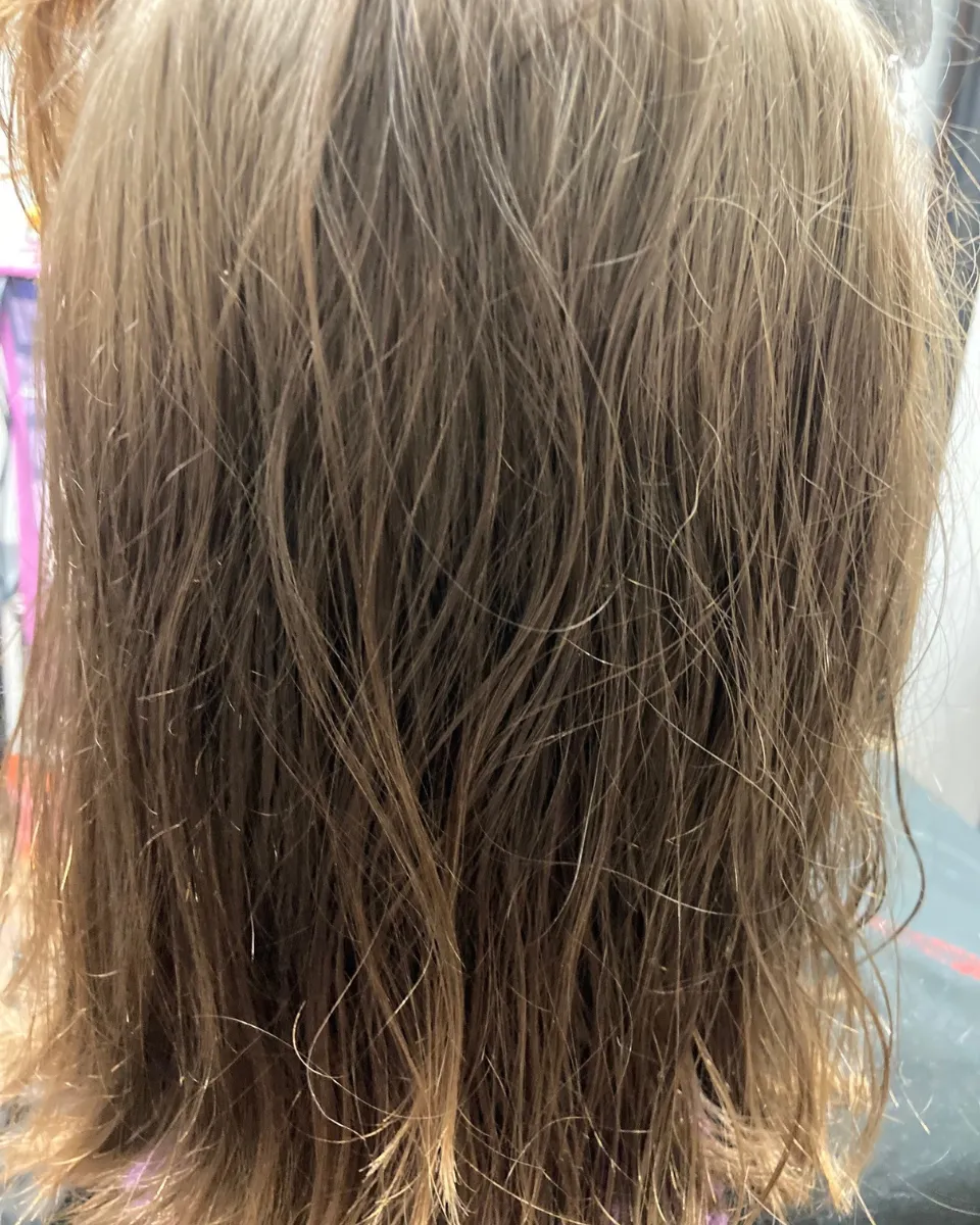 Red Balayage before pic