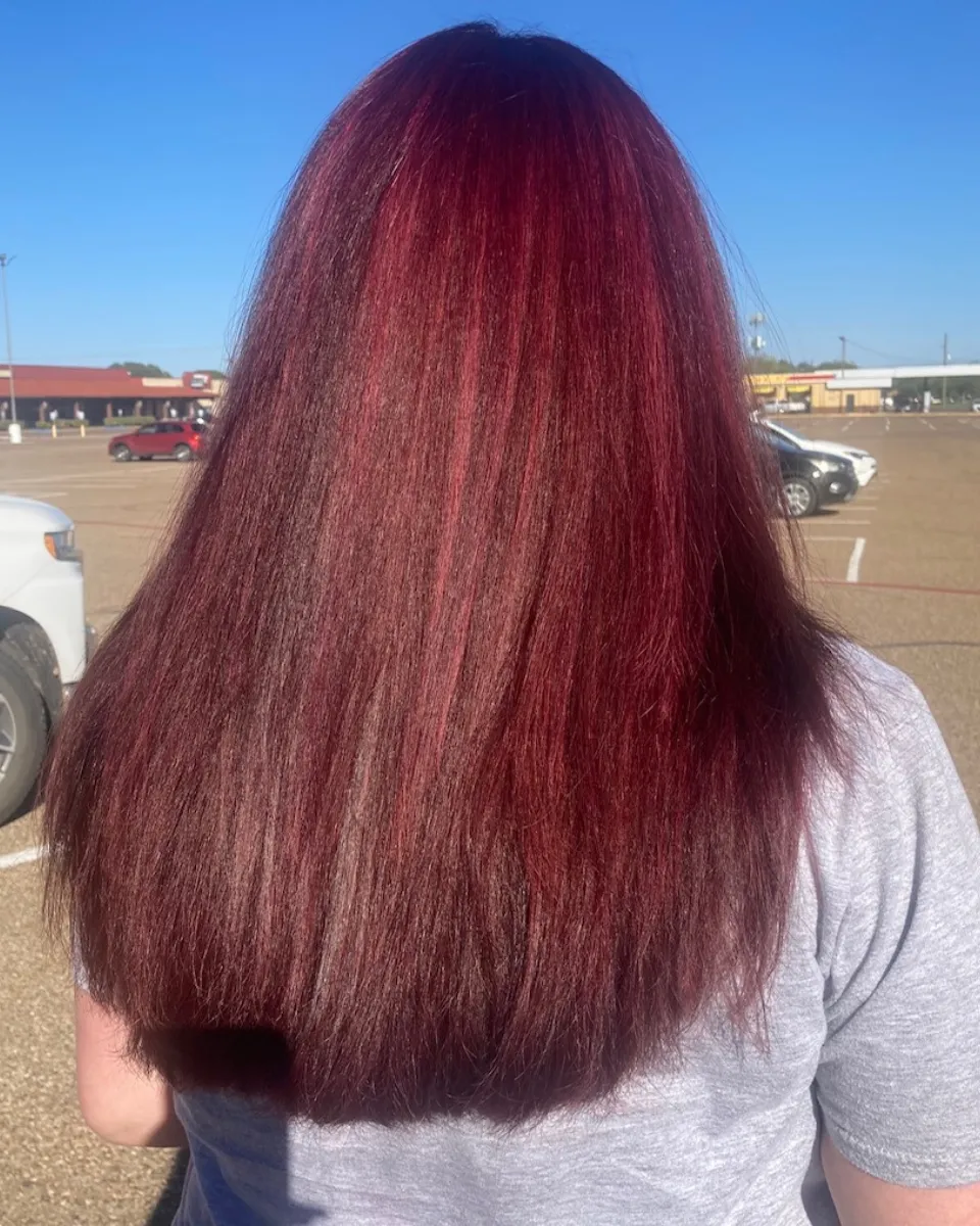 wine red full color after pic
