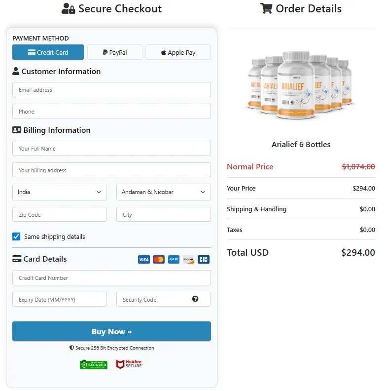secure checkout