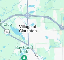 Google map of the clarkston michigan area