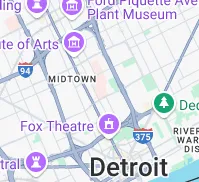 Google map of detroit michigan 