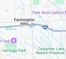 Google map of farmington hills, michigan 