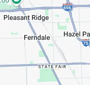 Google map of ferndale, michigan 