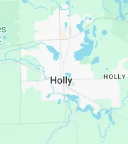 Google map of holly, michigan 