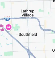 Google map of southfield, michigan