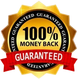 100% money back guarantee logo