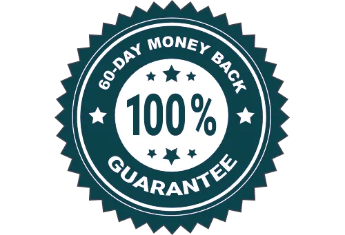 60 days 100% money back guarantee