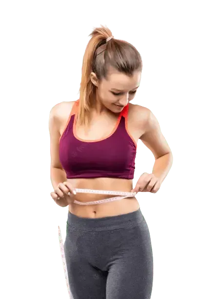 girl with thin belly