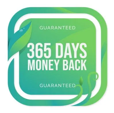 365-day money back guarantee.