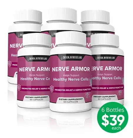 nervearmor 6 bottles with $39 per bottle
