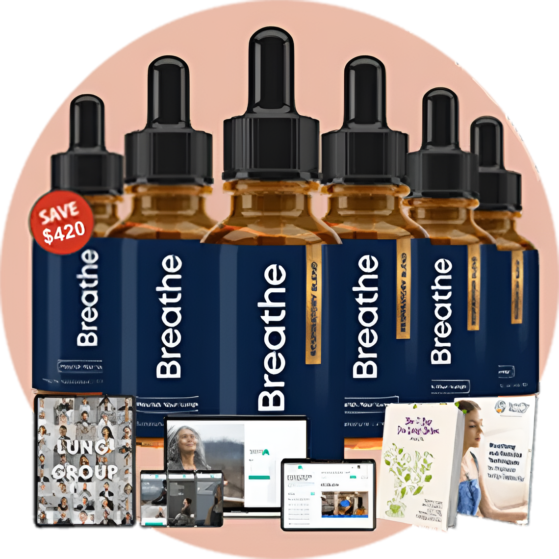 breathe 6 bottles with bonuses