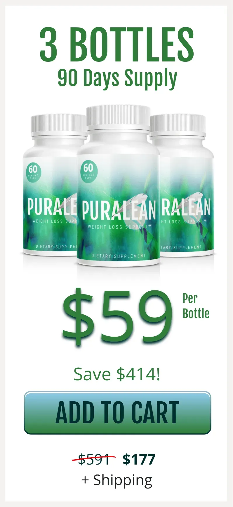 $59 per bottle price for 3 bottle