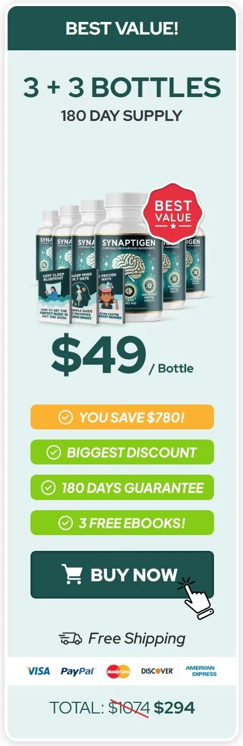 $49 per bottle price for 6 bottles with bonuses