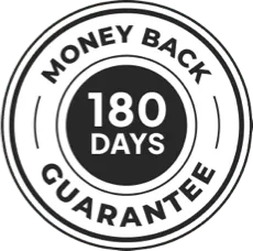 180 days 100% money back gurantee