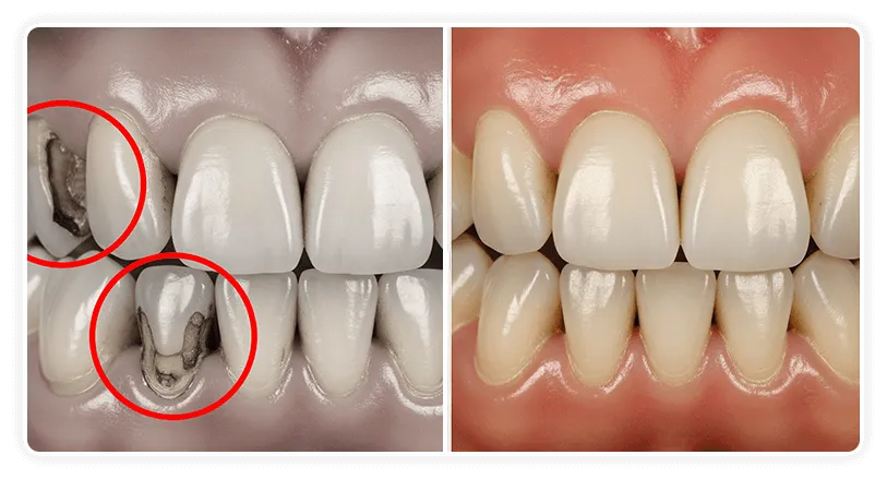 before and after teeth