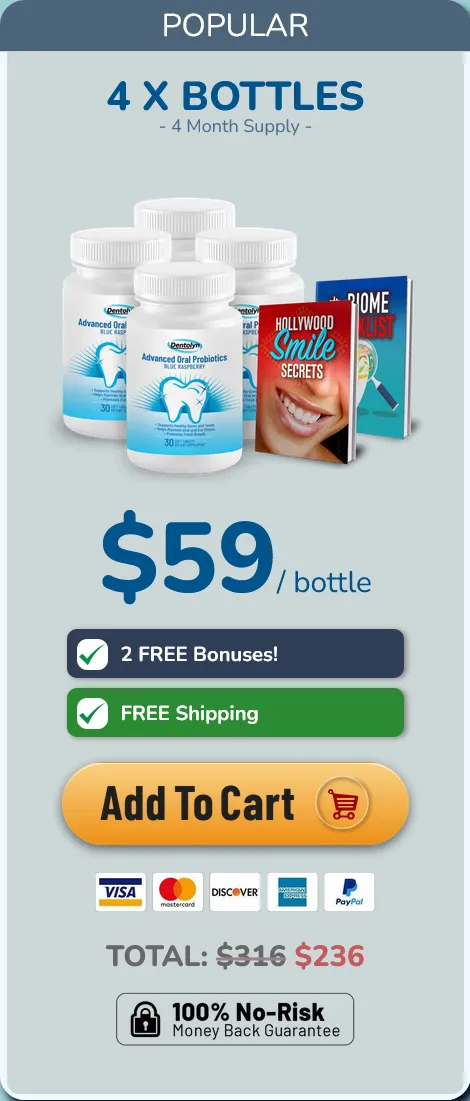 $59 per bottle price for 4 bottles with bonuses