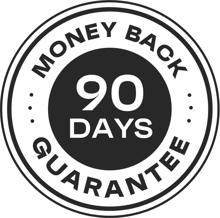 90 days 100% money back gurantee
