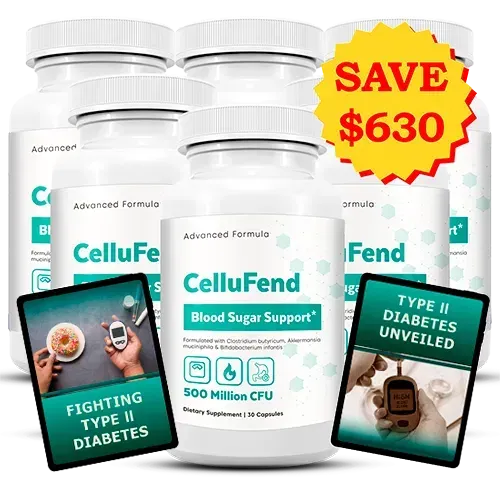 CelluFend 6 bottles with 2 free bonuses